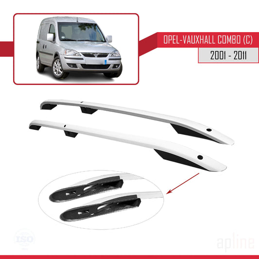 Compatibile con Opel Combo C 2001-2011 (Passo Corto L1/H1) Barre sul Tetto Portapacchi sul Tetto (Modello Adesivo) Grigo