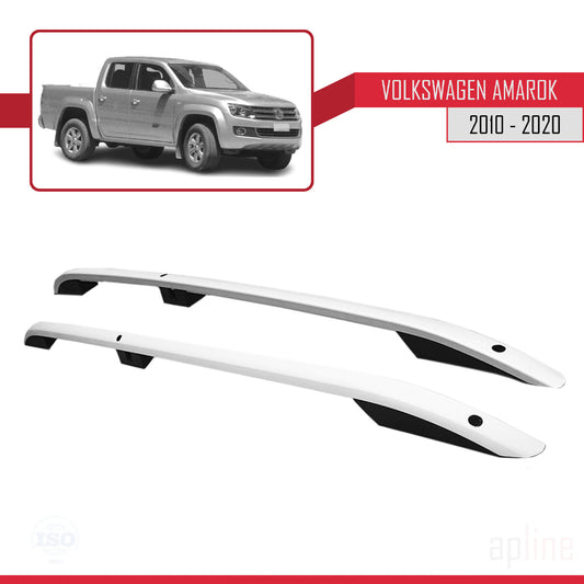 Compatibile con Volkswagen Amarok (2F) 2010-2020 (Passo Corto L1/H1) Barre sul Tetto Portapacchi sul Tetto Grigo