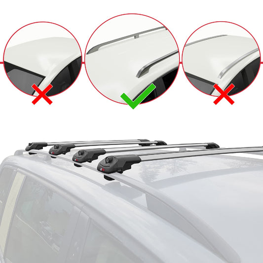 Compatibile con Citroen Berlingo 3 (K9) 2019-2022 ACE-1 Barre Tetto Portapacchi Auto Barre Portatutto Grigo Alluminio 4 Barre