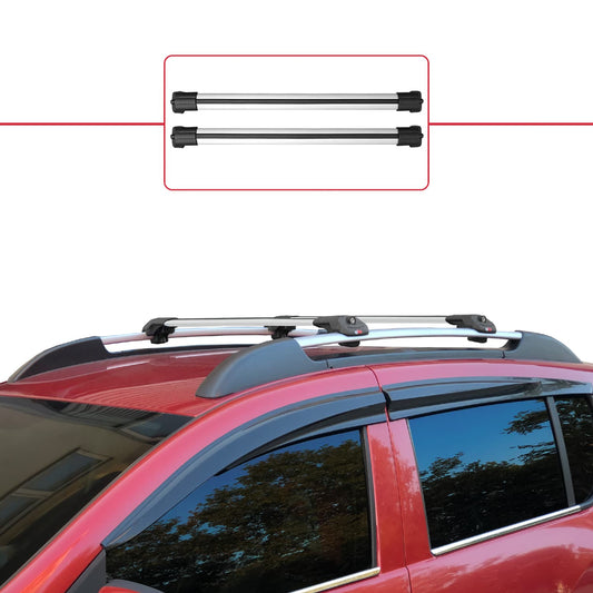 Compatibile con Dacia Sandero Stepway 2 2012-2020 ACE-1 Barre Tetto Portapacchi Auto Barre Portatutto Grigo Alluminio 2 Barre