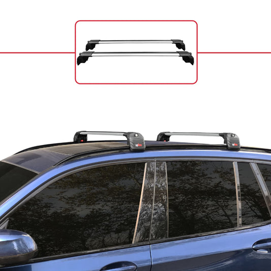 Compatibile con BMW X3 (G01) 2018-2024 ACE-2 Barre Tetto Portapacchi Auto Barre Portatutto Grigo Alluminio 2 Barre