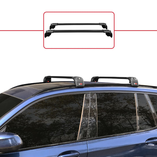 Compatibile con BMW X3 (G01) 2018-2024 ACE-2 Barre Tetto Portapacchi Auto Barre Portatutto Nero Alluminio 2 Barre