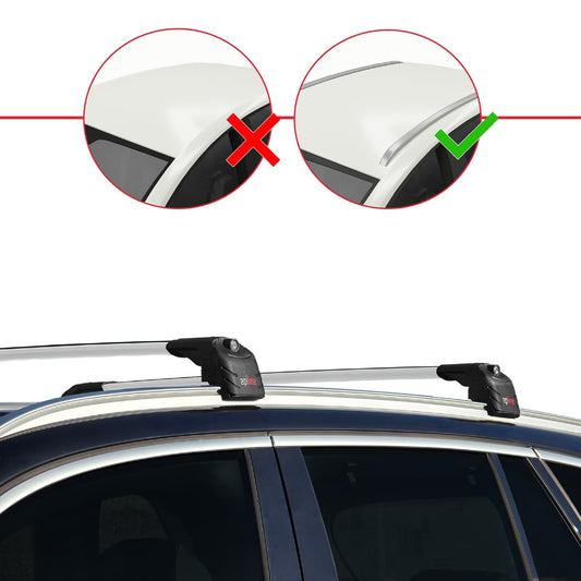 Compatibile con BMW X5 (G05) 2019-2025 ACE-2 Barre Tetto Portapacchi Auto Barre Portatutto Grigo Alluminio 2 Barre