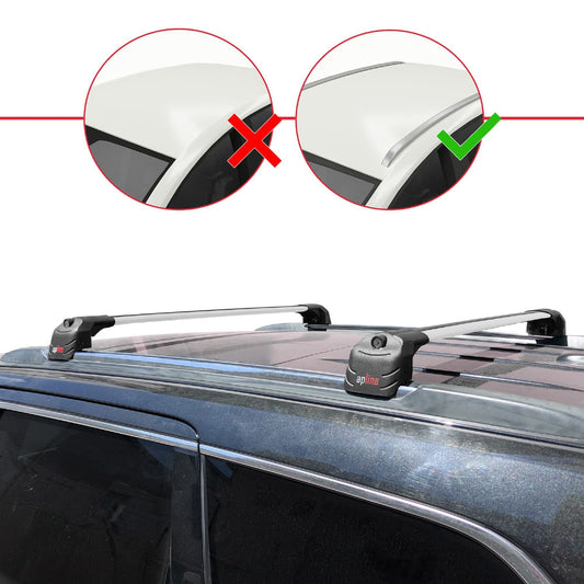 Compatibile con Jeep Grand Cherokee 4 (WK2) 2011-2020 ACE-2 Barre Tetto Portapacchi Auto Barre Portatutto Grigo Alluminio 2 Barre