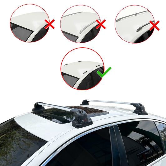 Compatibile con BMW Serie 1 (F20) 2012-2019 ACE-3 Barre Tetto Portapacchi Auto Barre Portatutto Grigo Alluminio 2 Barre