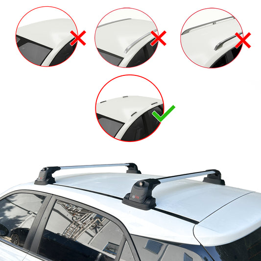 Compatibile con Hyundai i20 (GB) 2014-2019 ACE-3 Barre Tetto Portapacchi Auto Barre Portatutto Grigo Alluminio 2 Barre