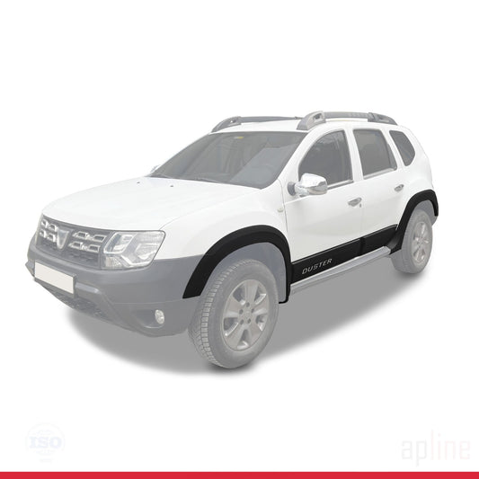 Compatibile con Dacia Duster (HS) 2010-2017 Passaruota Protezione per paraurti Parafanghi e protezione veicolo Strisce di Protezione per laterale Protezione veicolo carrozzeria Kit NERO