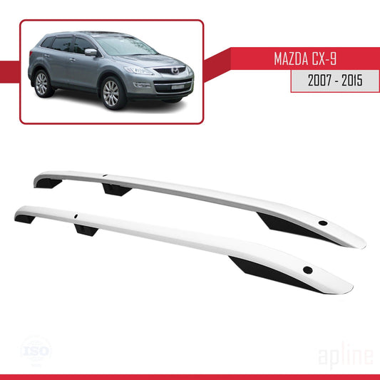 Compatibile con Mazda CX-9 I (TB) 2007-2015 (Passo Corto L1/H1) Barre sul Tetto Portapacchi sul Tetto Grigo