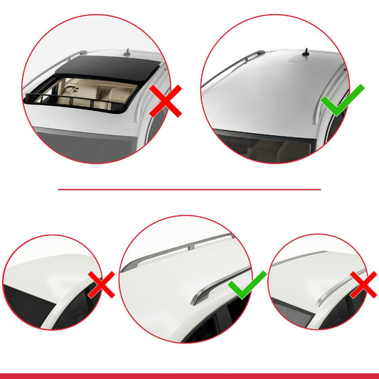 Compatibile con A4 (B9) Allroad 2016-2025 FLY Model Barre Tetto Portapacchi Auto Barre Portatutto Grigo Alluminio 2 Barre