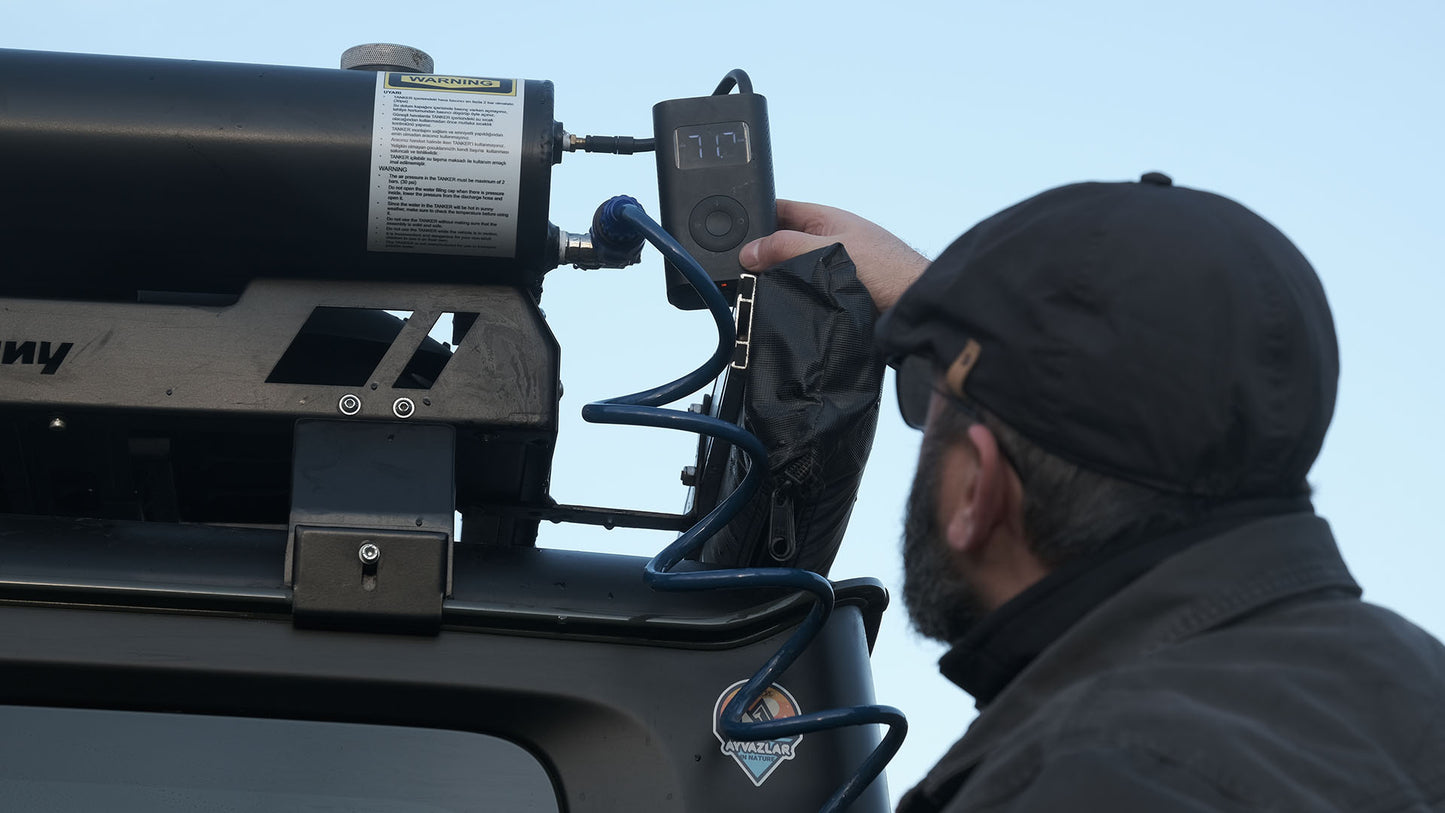 Tanker Douche solaire 35 litres Réservoir de douche pressurisable