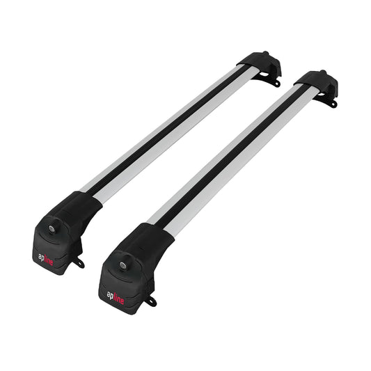 Compatible avec Jeep Compass 2017-2025 ACE-2 Barres de Toit Railing Porte-Bagages de Voiture Gris Aluminium 2 Barres