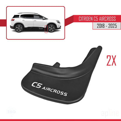 Passend für Citroën C5 Aircross (2018–2025), Set mit 4 Schmutzfängern für vorne und hinten, schwarz