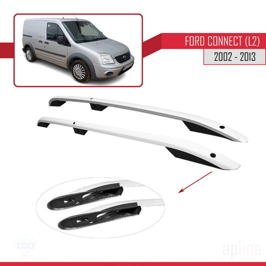 Compatibile con Ford Transit/Tourneo Connect 2002-2013 (Passo Lungo L2/H1) Barre sul Tetto Portapacchi sul Tetto Grigo
