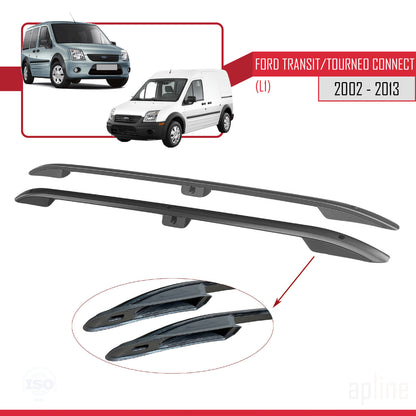 Compatibile con Ford Transit/Tourneo Connect 2002-2013 (passo corto L1/H1) Barre portatutto nere