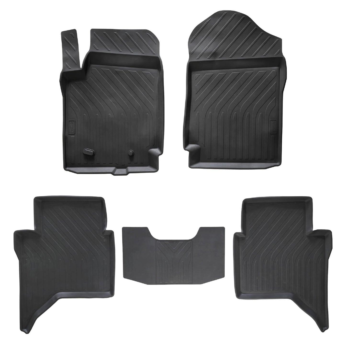 Compatibile con Ford Ranger (P375) 2011-2022 4D Tappeti in Gomma Nero