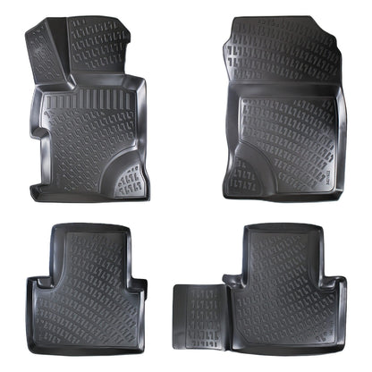 Tappetini auto neri compatibili con Honda Civic 9 (FB) Sedan 2012-2015 4D