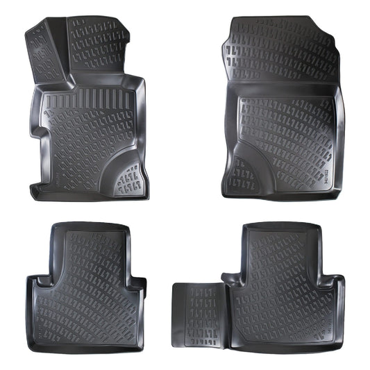 Tappetini auto neri compatibili con Honda Civic 9 (FB) Sedan 2012-2015 4D