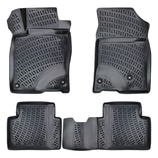 Tappetini auto neri compatibili con Honda Civic 10 (FC) Sedan 2016-2021 4D