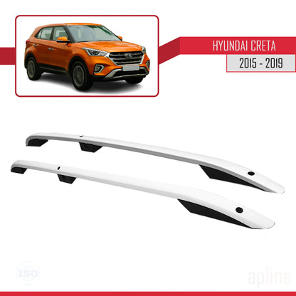 Compatibile con Hyundai Creta 2015-2019 (Passo Corto L1/H1) Barre sul Tetto Portapacchi sul Tetto (Modello Adesivo) Grigo