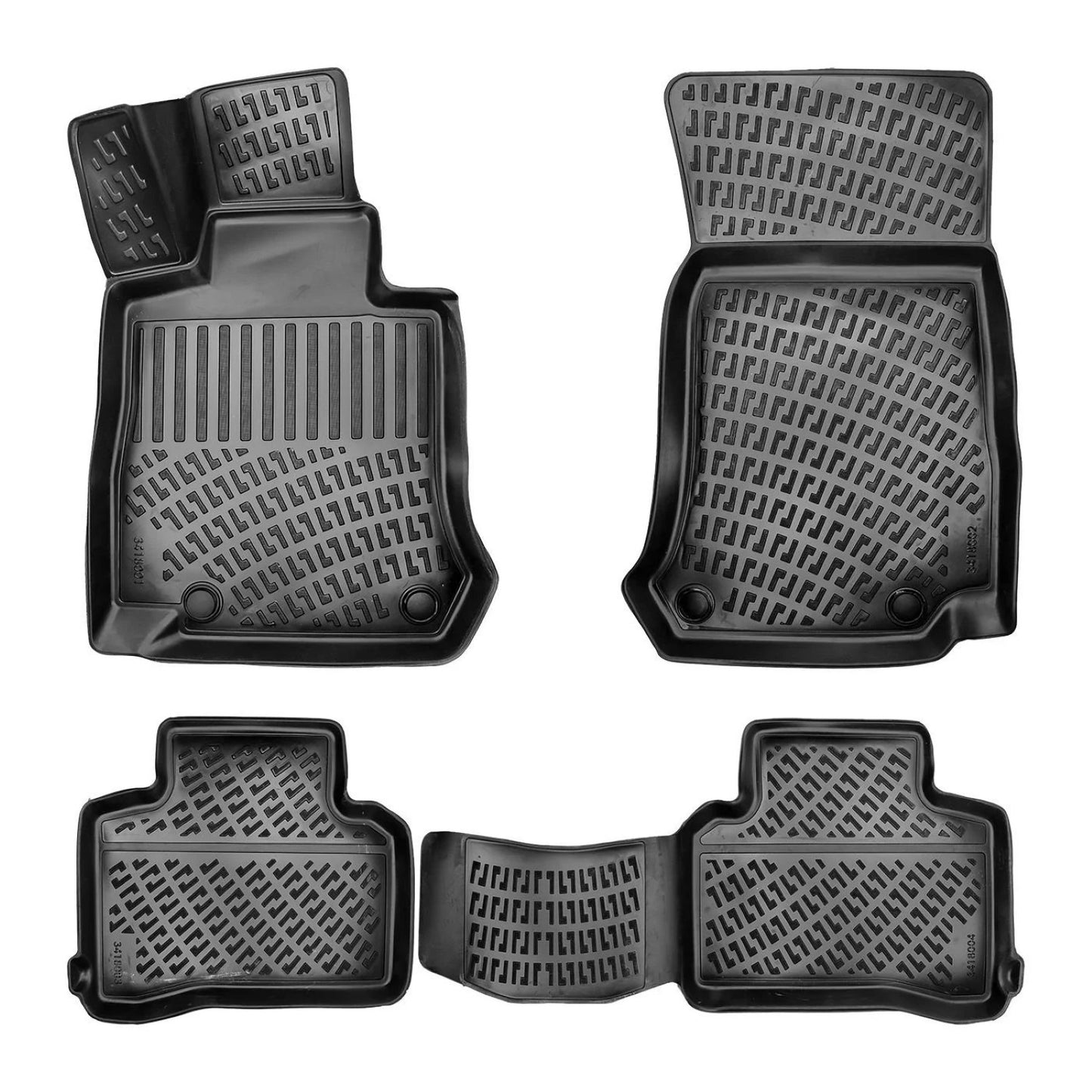 Compatible avec Mercedes EQC (N293) 2019-2023 4D Tapis de Voiture Noir
