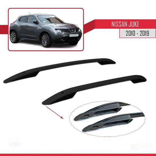 Compatibile con Nissan Juke (F15) 2010-2019 (Passo Corto L1/H1) Barre sul Tetto Portapacchi sul Tetto (Modello Adesivo) Nero
