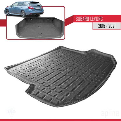Tapis de Coffre pour Subaru Levorg 2015-2019 Flexible NOIR