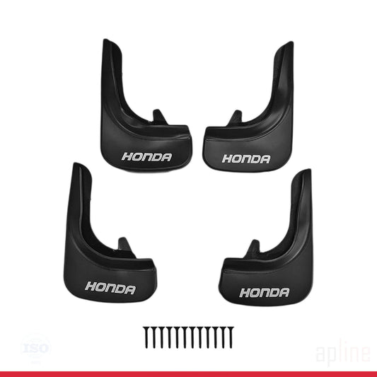 Compatibile con Honda Parafanghi Anteriori e Posteriori Set del Veicolo 4 Pezzi Nero