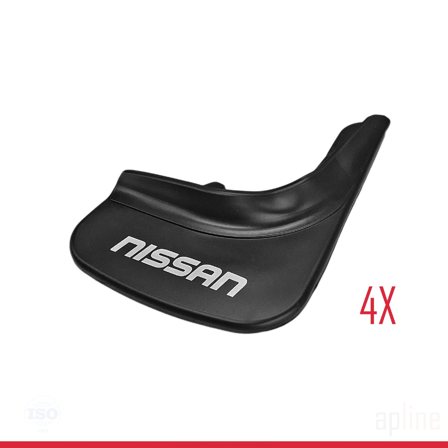 Compatible avec Nissan Jeu de Bavettes Garde-boue Avant et Arrière de Voiture 4 Pcs Noir