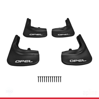 Compatible avec Opel Jeu de Bavettes Garde-boue Avant et Arrière de Voiture 4 Pcs Noir