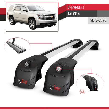 Compatibile con Chevrolet Tahoe 4 2015-2020 ACE-2 Barre Tetto Portapacchi Auto Barre Portatutto Grigo Alluminio 2 Barre