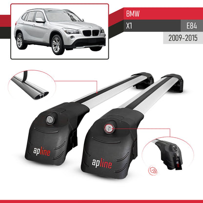 Compatibile con BMW X1 (E84) 2010-2015 ACE-2 Barre Tetto Portapacchi Auto Barre Portatutto Grigo Alluminio 2 Barre