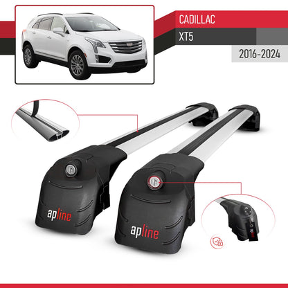 Compatibile con Cadillac XT5 2017-2024 ACE-2 Barre Tetto Portapacchi Auto Barre Portatutto Grigo Alluminio 2 Barre