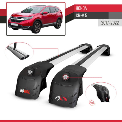 Compatibile con Honda CR-V 5 2017-2022 ACE-2 Barre Tetto Portapacchi Auto Barre Portatutto Grigo Alluminio 2 Barre