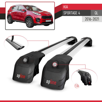 Compatibile con Kia Sportage 4 (QL) 2016-2021 ACE-2 Barre Tetto Portapacchi Auto Barre Portatutto Grigo Alluminio 2 Barre