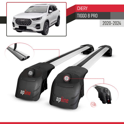 Compatibile con Chery Tiggo 8 Pro 2020-2024 ACE-2 Barre Tetto Portapacchi Auto Barre Portatutto Grigo Alluminio 2 Barre