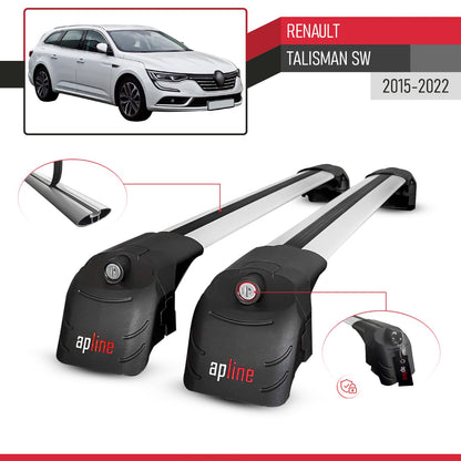 Compatibile con Renault Talisman SW 2015-2022 ACE-2 Barre Tetto Portapacchi Auto Barre Portatutto Grigo Alluminio 2 Barre