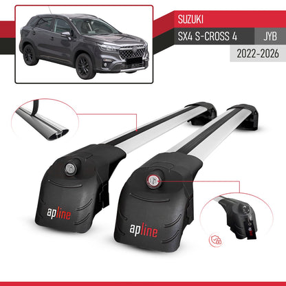 Compatibile con Suzuki SX4 S-Cross 4 (JY) 2022-2025 ACE-2 Barre Tetto Portapacchi Auto Barre Portatutto Grigo Alluminio 2 Barre