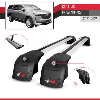 Compatibile con Cadillac Escalade ESV 2021-2024 ACE-2 Barre Tetto Portapacchi Auto Barre Portatutto Grigo Alluminio 2 Barre