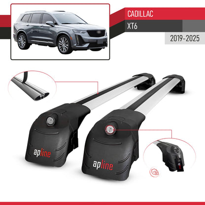 Compatibile con Cadillac XT6 2020-2024 ACE-2 Barre Tetto Portapacchi Auto Barre Portatutto Grigo Alluminio 2 Barre