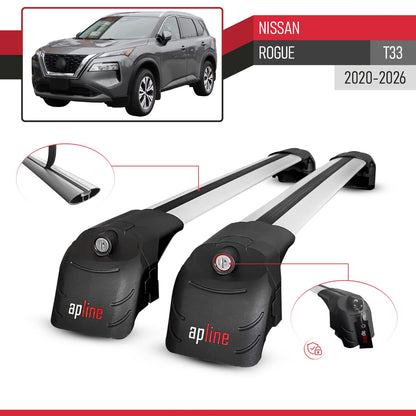 Compatibile con Nissan Rogue 2020-2022 ACE-2 Barre Tetto Portapacchi Auto Barre Portatutto Grigo Alluminio 2 Barre