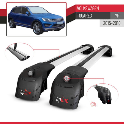 Compatibile con VW Touareg 2015-2018 ACE-2 Barre Tetto Portapacchi Auto Barre Portatutto Grigo Alluminio 2 Barre