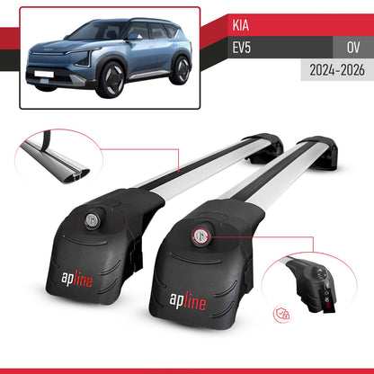 Compatibile con Kia EV5 2024-2025 ACE-2 Barre Tetto Portapacchi Auto Barre Portatutto Grigo Alluminio 2 Barre