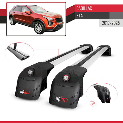 Compatibile con Cadillac XT4 2019-2025 ACE-2 Barre Tetto Portapacchi Auto Barre Portatutto Grigo Alluminio 2 Barre