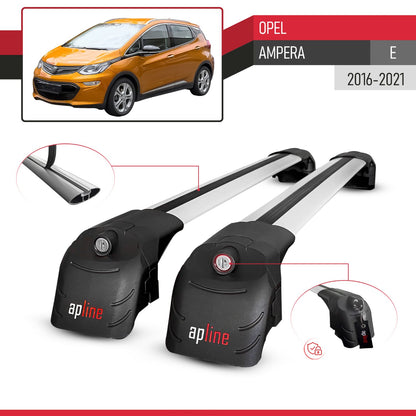 Compatibile con Opel Ampera E 2017-2021 ACE-2 Barre Tetto Portapacchi Auto Barre Portatutto Grigo Alluminio 2 Barre