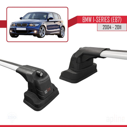 Compatibile con BMW Serie 1 (E87) 2004-2011 Barre portatutto ACE-3 Portapacchi per auto in alluminio grigio 2 barre
