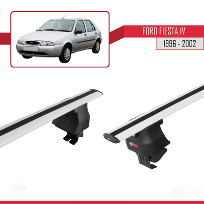 Compatibile con Ford Fiesta 4 1996-2002 ACE-4 Barre portatutto per auto Portapacchi in alluminio grigio 2 barre