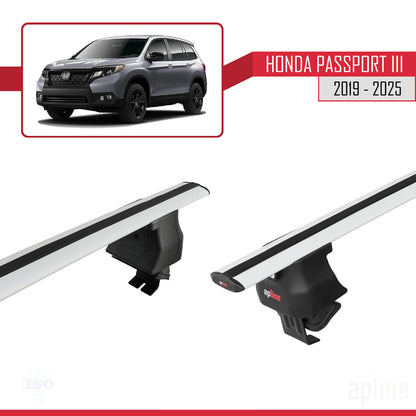 Compatibile con Honda Passport 3 (YF7/8) 2019-2025 ACE-4 Barre portatutto per auto Portapacchi in alluminio grigio 2 barre