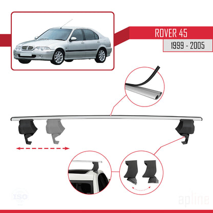 Compatible avec Rover 45 1999-2005 ACE-4 Barres de Toit Railing Porte-Bagages de Voiture Gris Aluminium 2 Barres