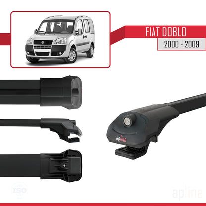 Compatibile con Fiat Doblo 2000-2009 ACE-1 Barre portatutto per auto NERO