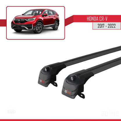 Compatibile con Honda CR-V 5 2017-2022 ACE-2 Barre portatutto per auto Portapacchi in alluminio nero 2 barre